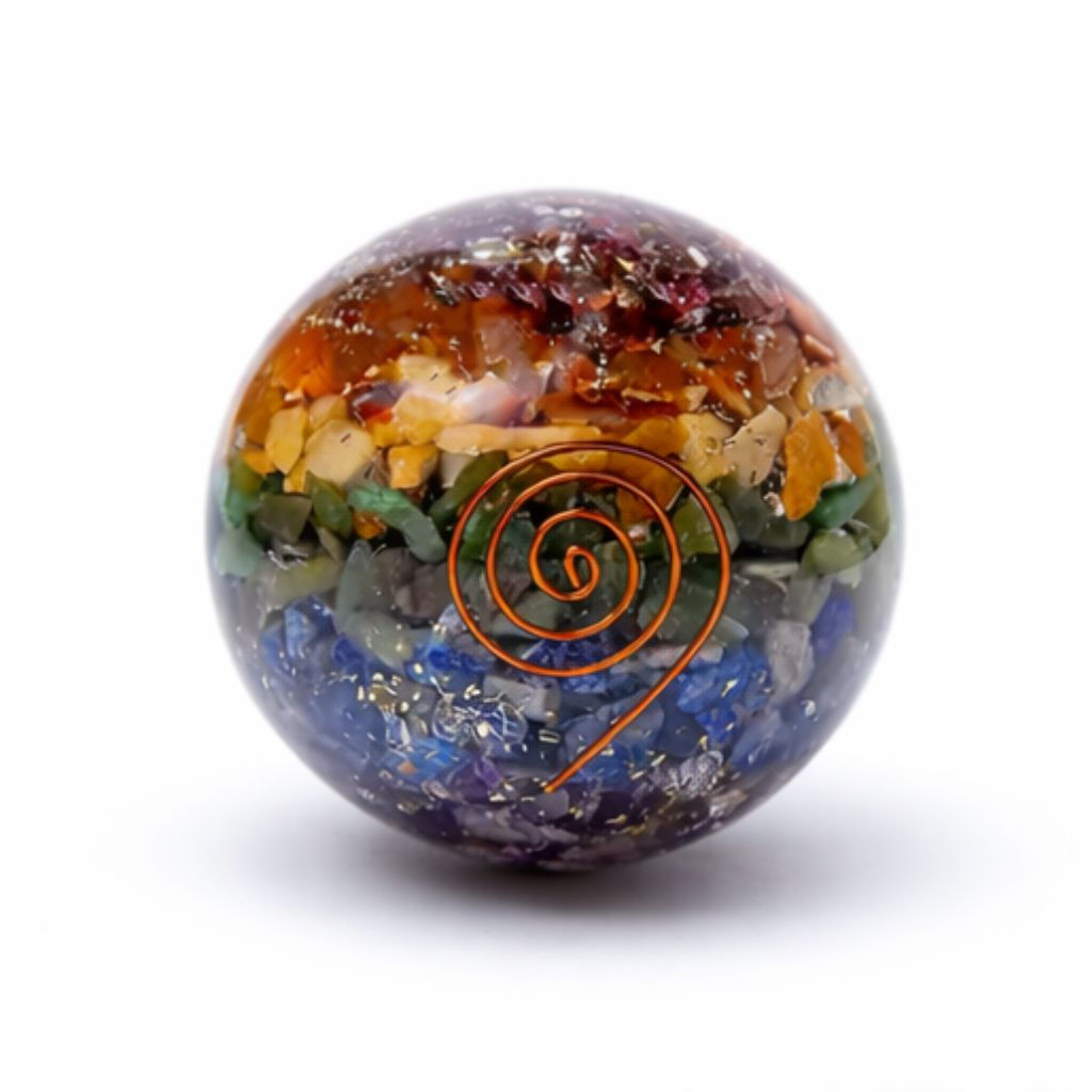 Orgonite 7 chakras Sphère