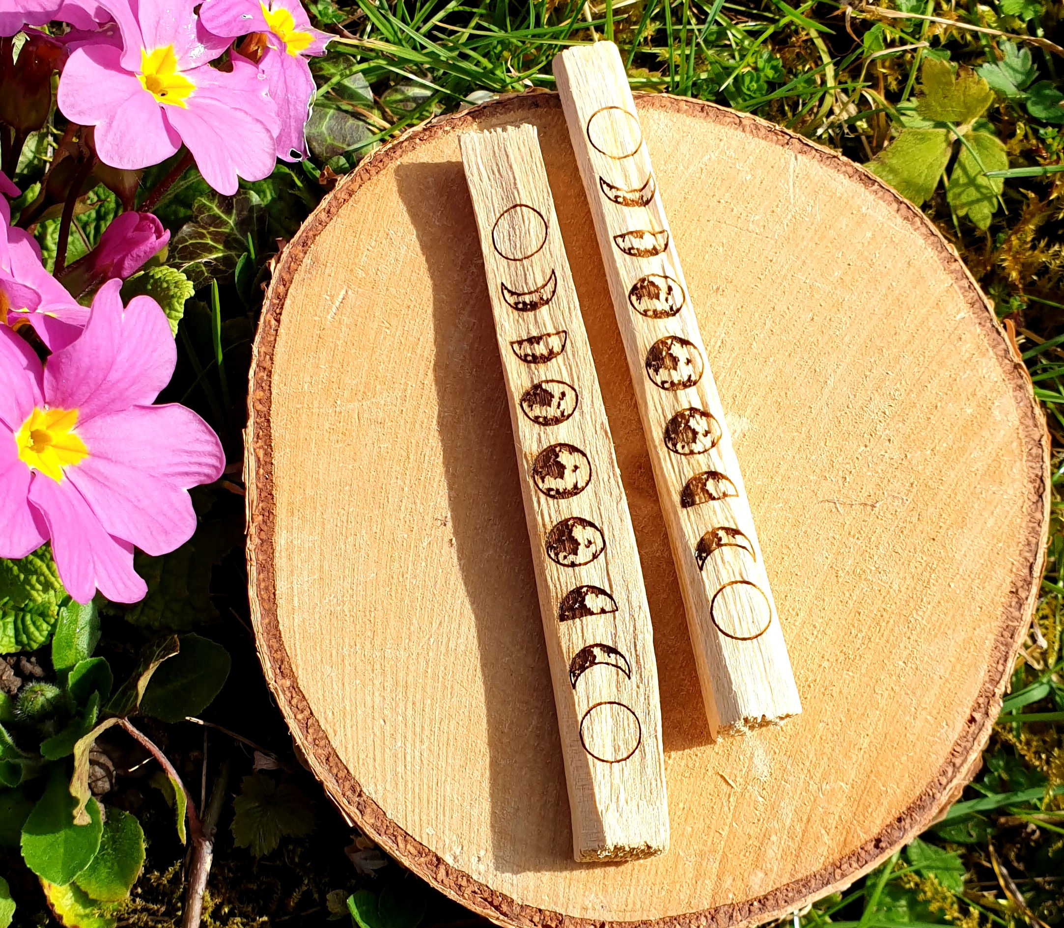 Palo Santo gravé "Phase de Lune"