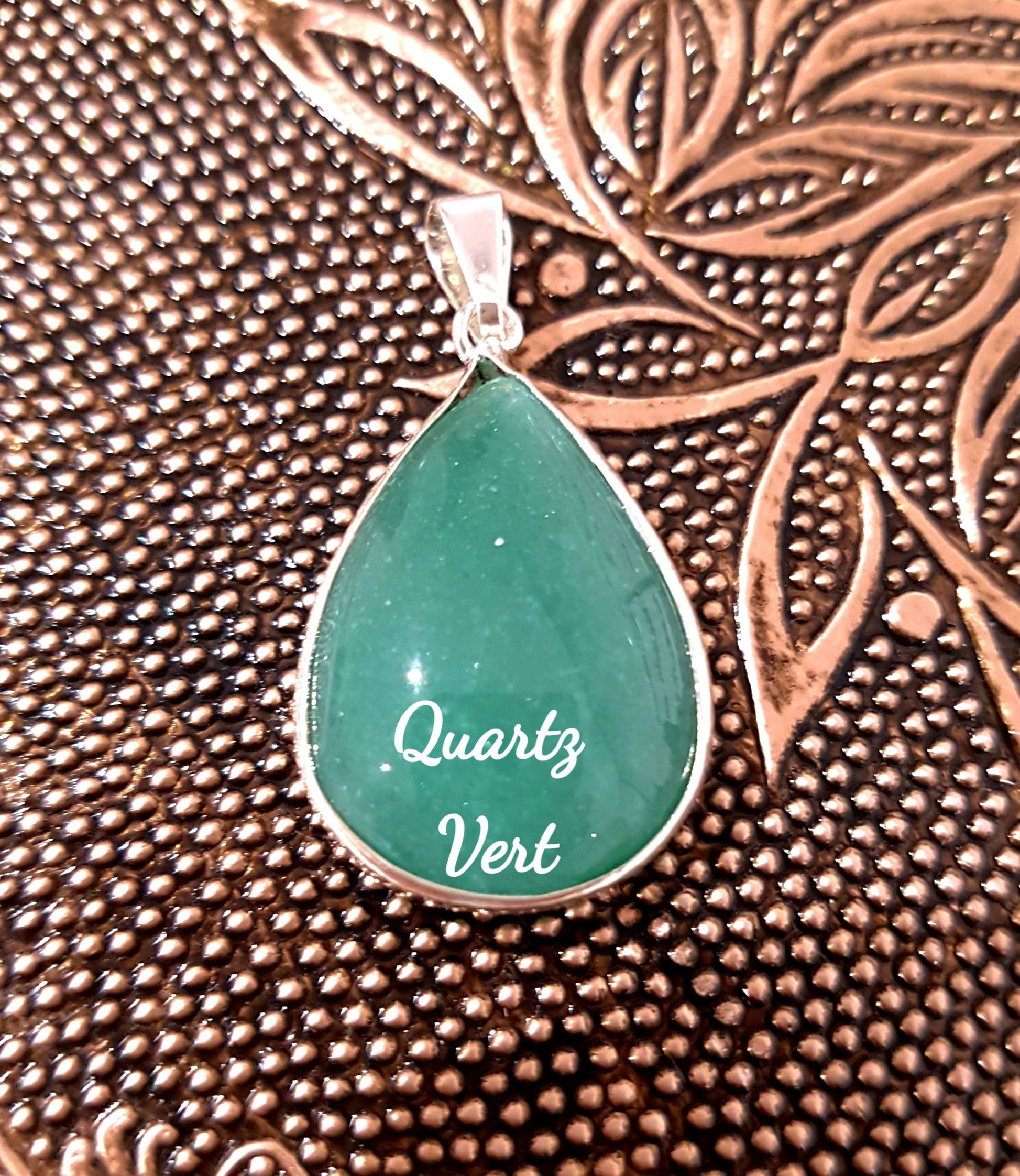 Pendentif Quartz Vert