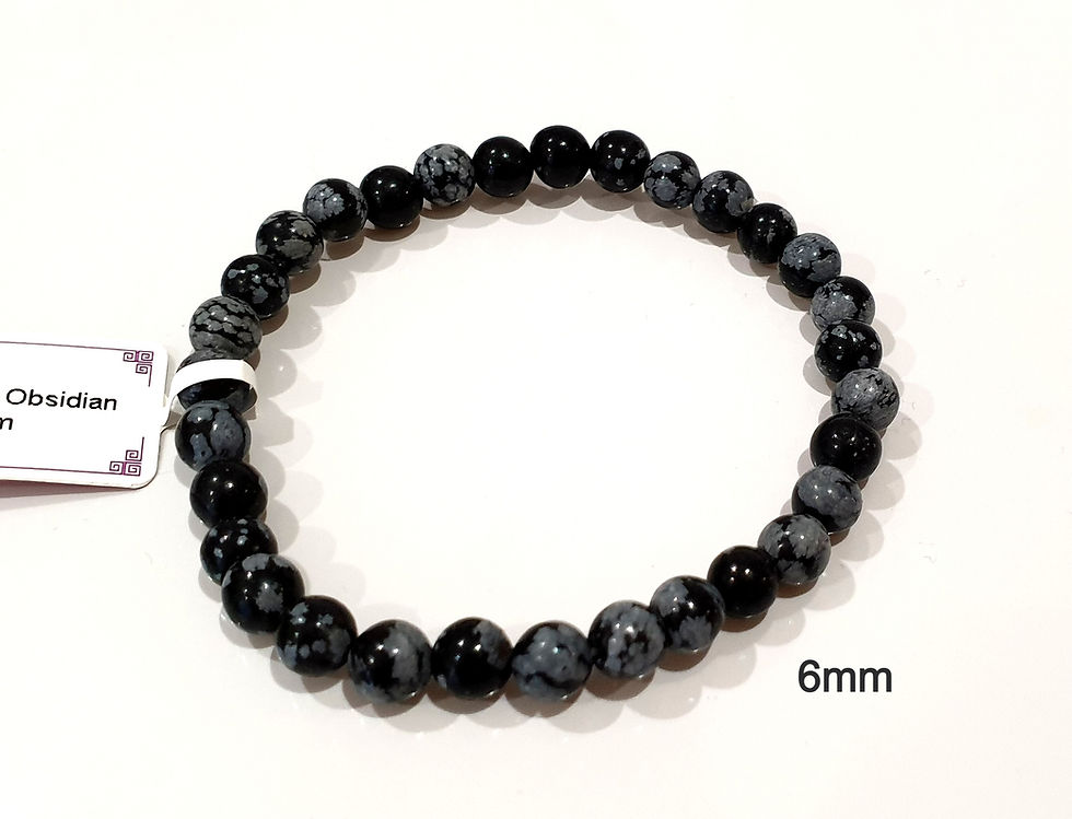 Bracelet Obsidienne Neige