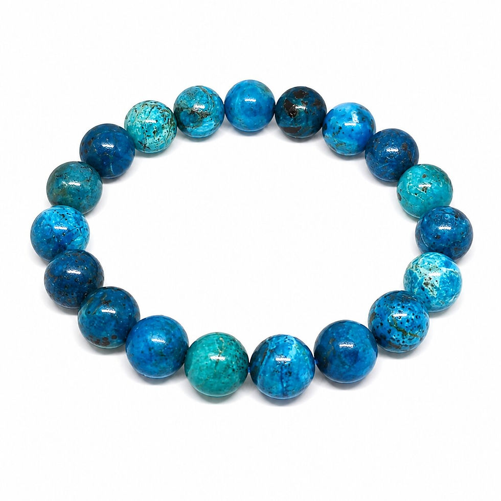 Bracelet Opale Bleue du Pérou