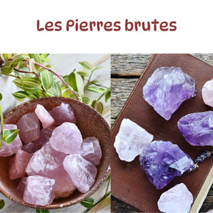 Les pierres brutes du site Holistone Minéraux