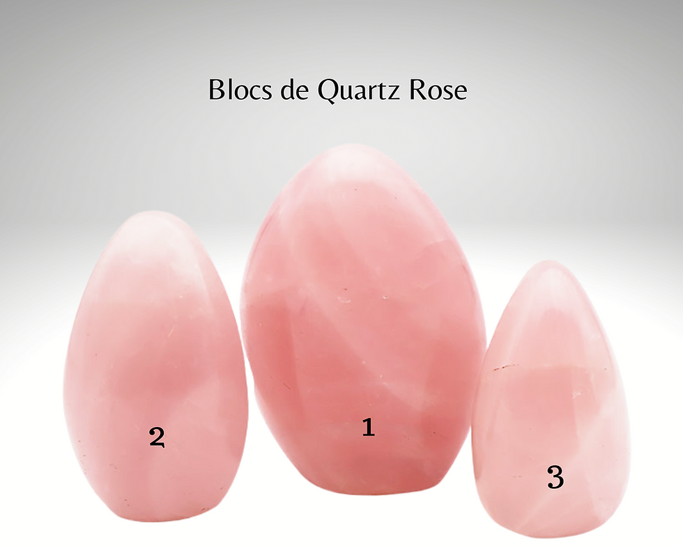 Blocs de Quartz Rose