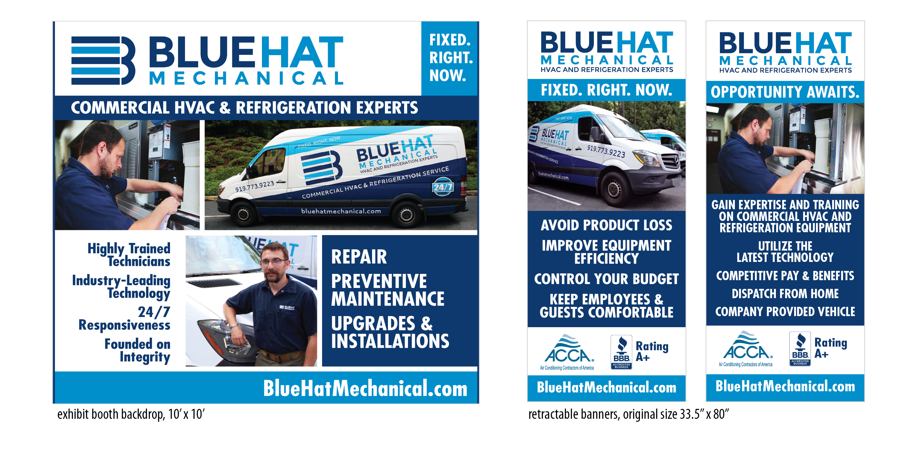 Blue Hat Mechanical signage