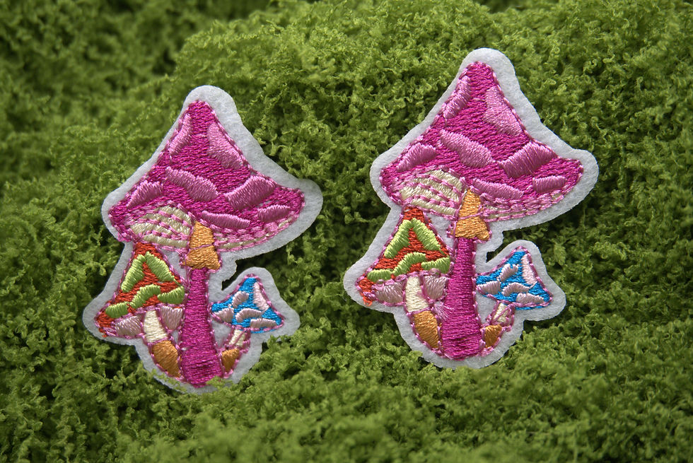 Thumbnail: Iron-On Mushroom Patches