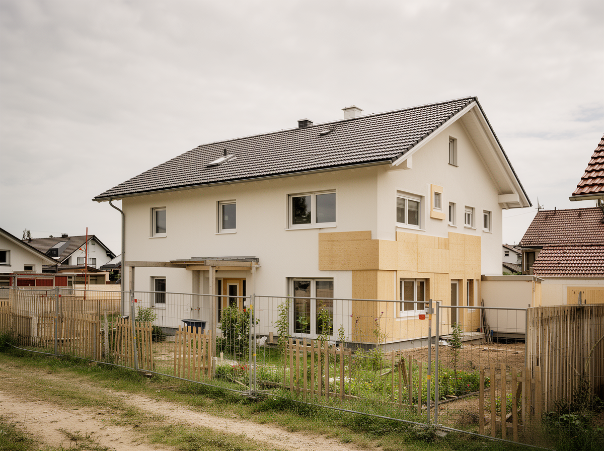 Neubau mit großen Fensterflächen – Glasversicherung im Neubau