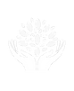 hand holding flowers icon