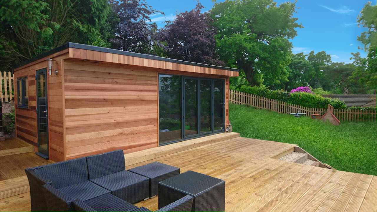 Large Garden Office in Sussex Miniature Manors