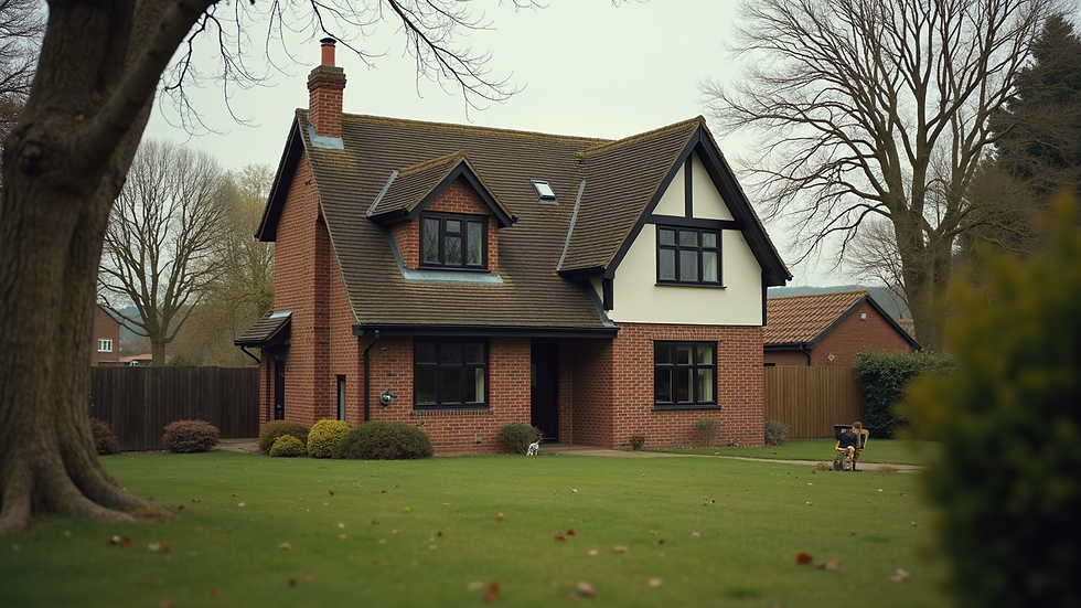Eye-level view of a local Bedfordshire home