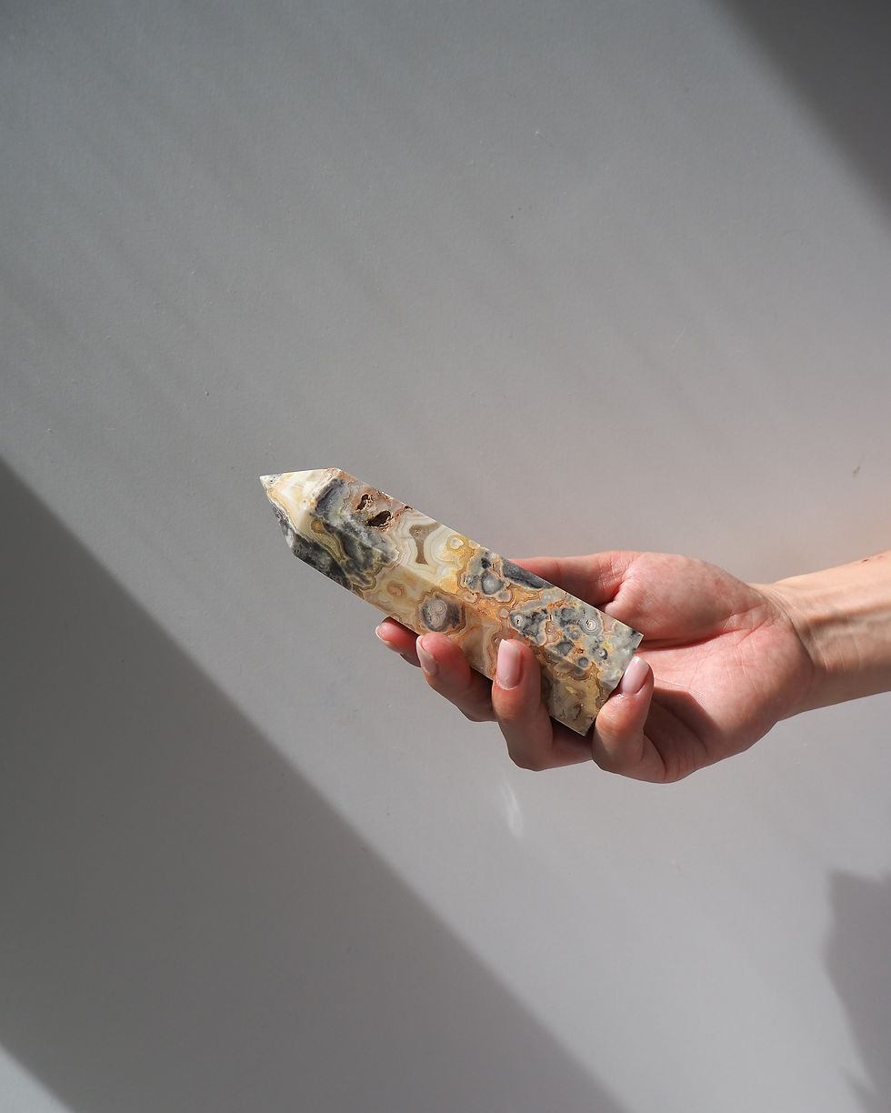 Miniature : Crazy Lace Agate Tower - Medium