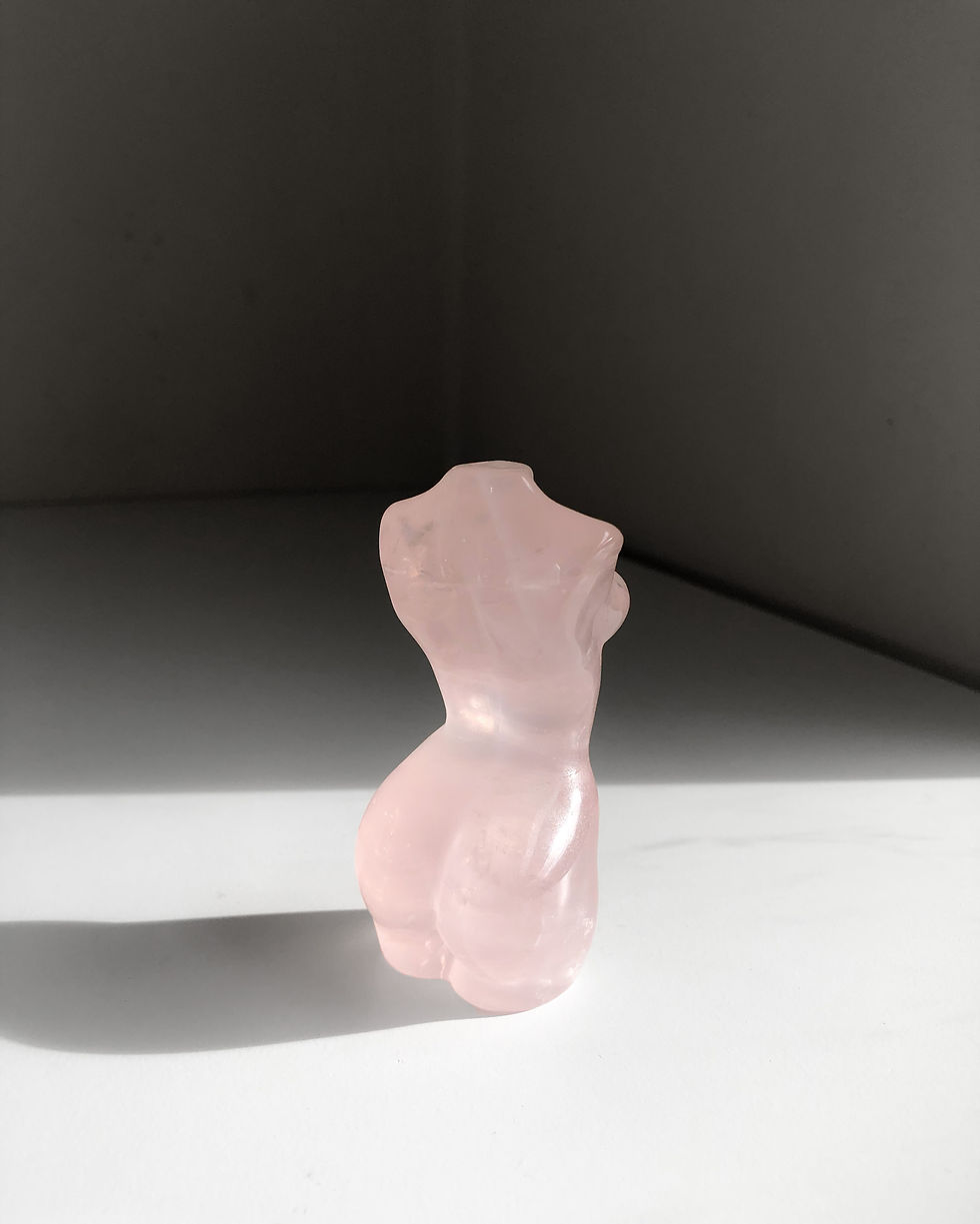 Miniature : Rose Quartz Female Body Sculpture