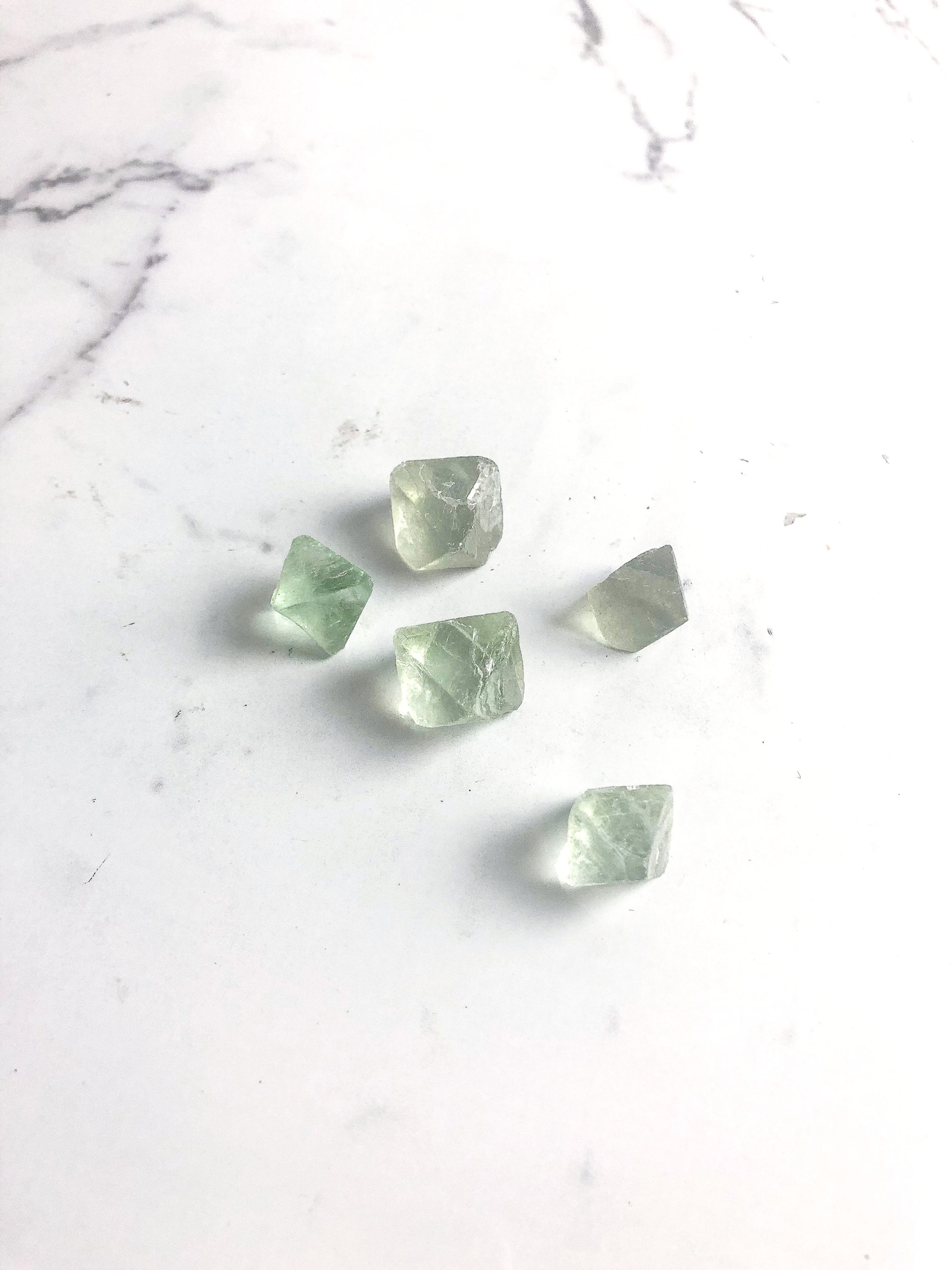 Green Fluorite Octahedron