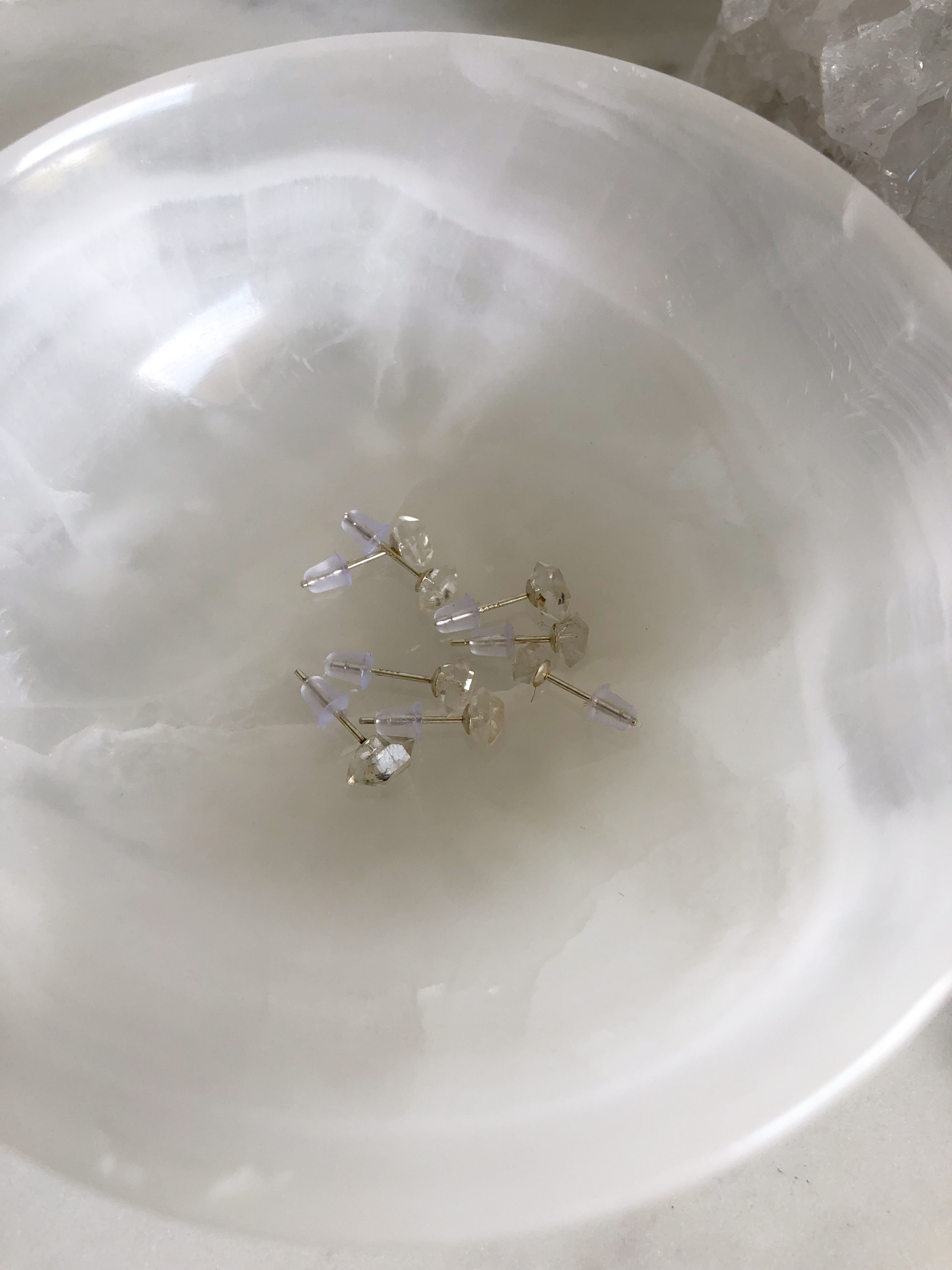 Herkimer Diamond Stud Earrings
