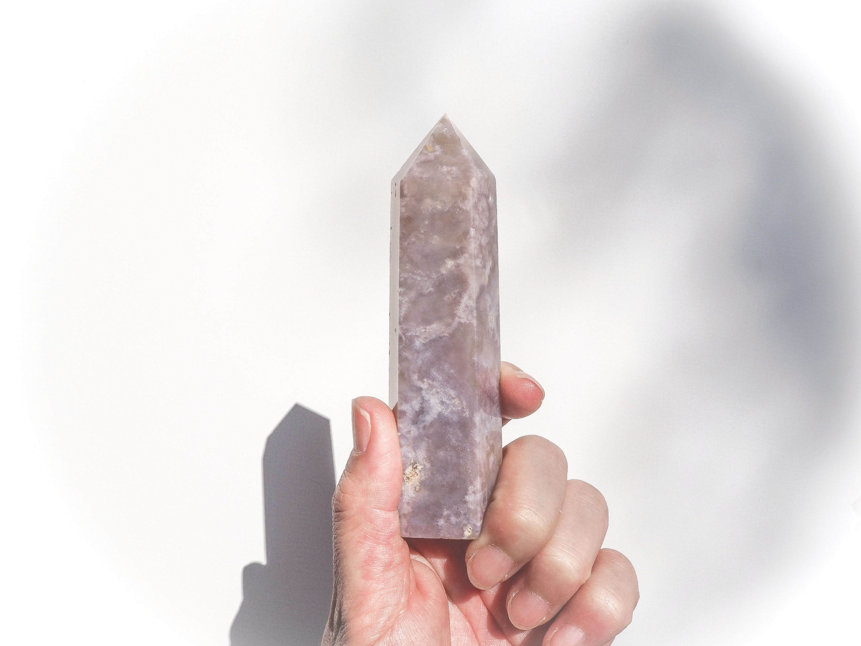 Flower Agate Lavender Tower - Small