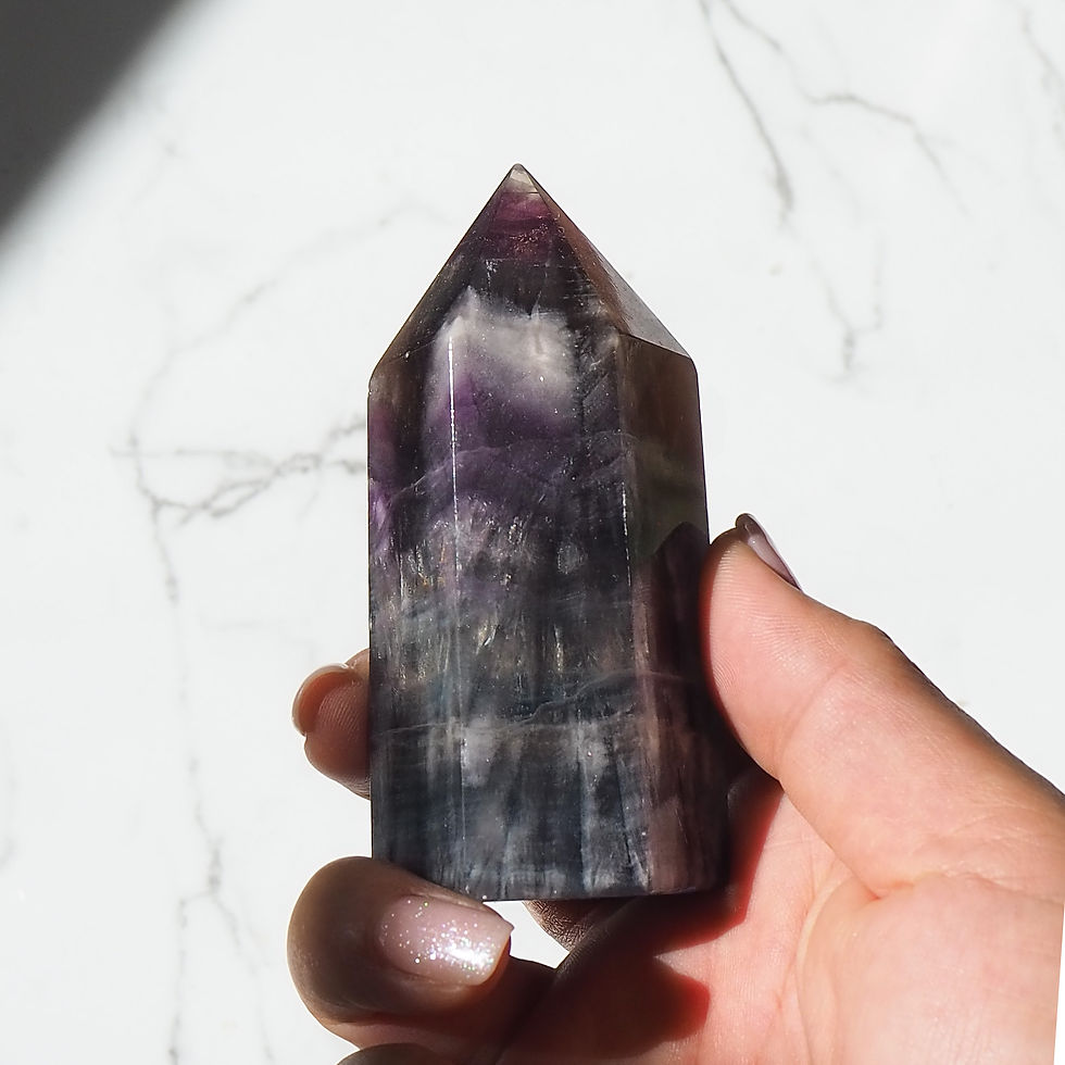 Silk Fluorite Polished Tower - Small