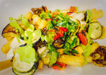 Loaded Yuca Fries with Vegetables