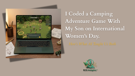 I Coded a Camping Adventure Game With My Son on International Women's Day — Here's What AI Taught Us Both