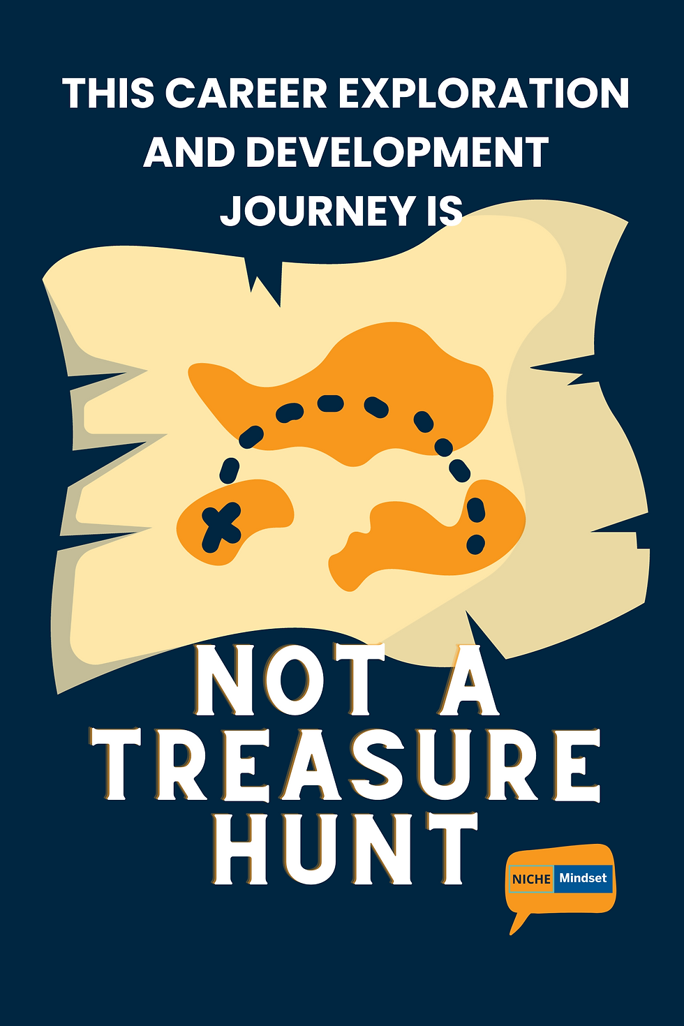 a cartoon illustration of a treasure map