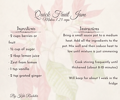 Bacchus Bite - Quick Fruit Jam