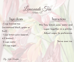Bacchus Bite - Lemonade Tea