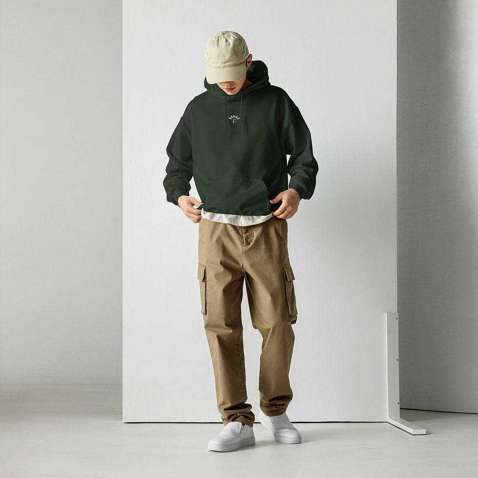 Miniaturbild: Flexitarian Unisex Hoodie – Heavy Blend | Embroidered Logo  | Oversize