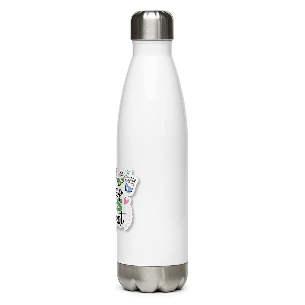 Thumbnail: EAT SLEEP FEES REPEAT Stainless Steel Water Bottle