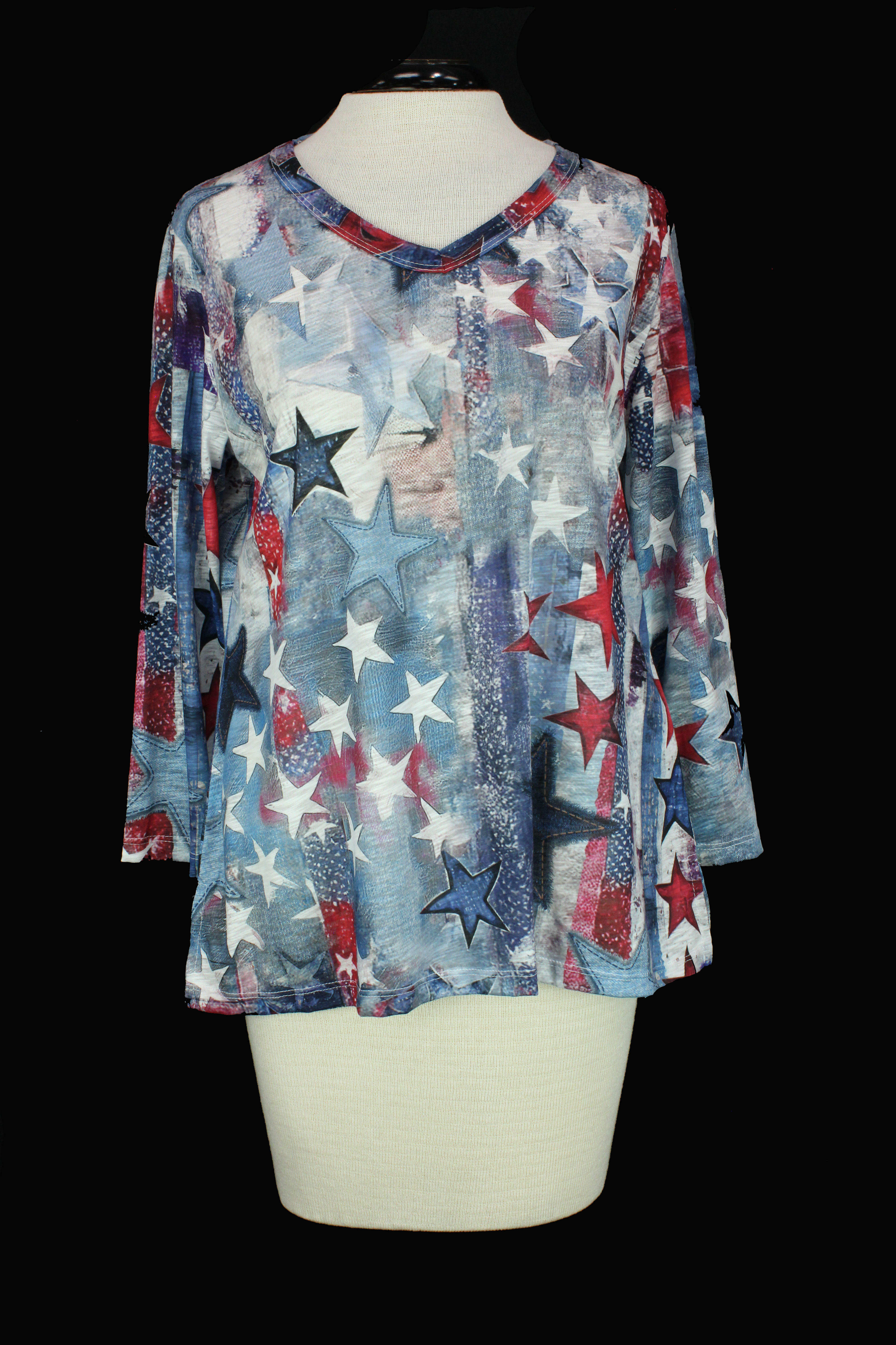 Jess & Jane Glory Days Top 3/4 Sleeves