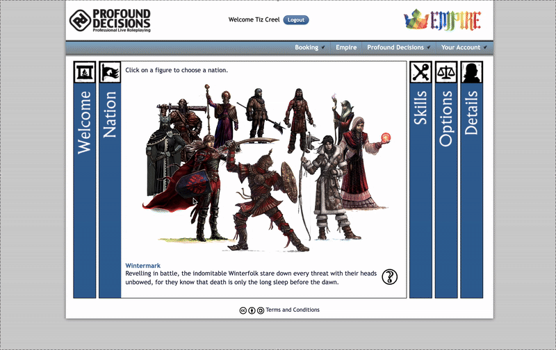 Character Creation Tool (Character Wizard, Empire).