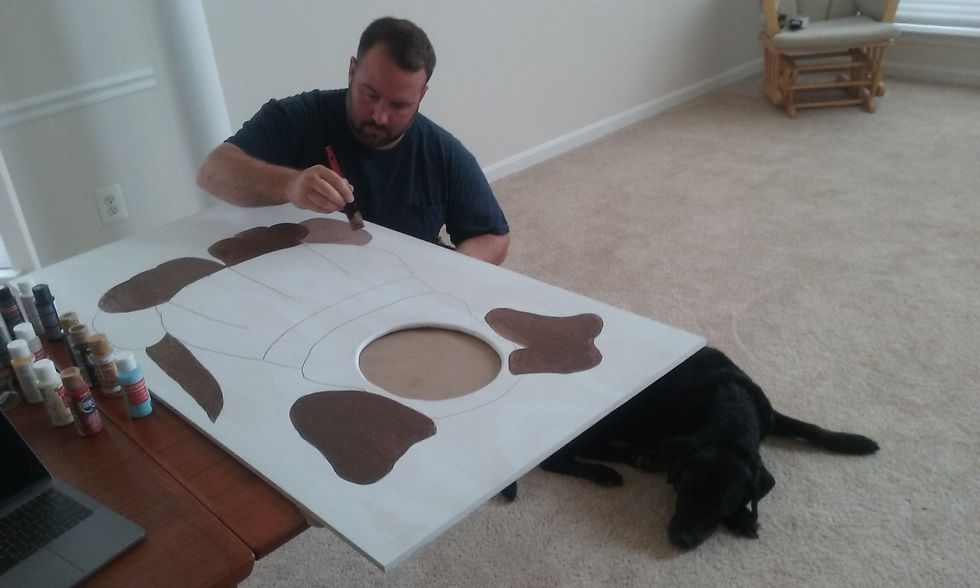 Face in a hole prep