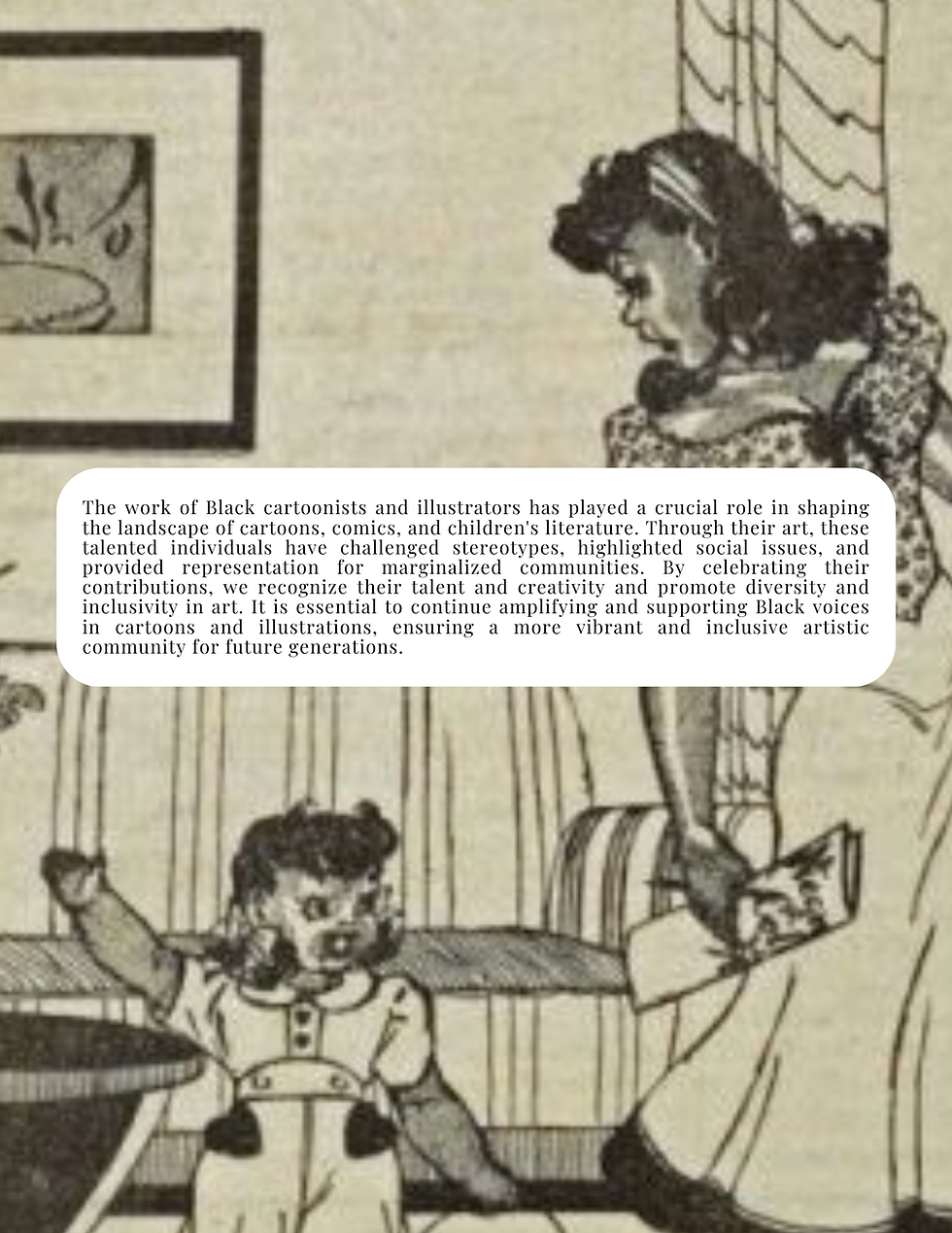Illustration has always held a special place in my heart, igniting a passion that knows no bounds. From a young age, I was captivated by the vibrant energy of the comic section in the Daily News, where the urban bustle of life came alive through simple yet expressive one-panel cartoons. As I grew older, my tastes evolved, and I discovered the sophisticated charm of illustrations in The New Yorker, each piece a masterpiece of wit and elegance. These diverse influences sparked a desire to create my own one-panel comic series, "Doc & Pre," where I could weave together my observations of daily life with a touch of humor. However, it wasn't until I encountered the works of Black comics and illustrators that my true inspiration blossomed. Aaron McGruder's iconic creation, "The Boondocks," left an indelible mark on my artistic journey. His fearless storytelling and the unapologetic representation of Black culture through illustrations showed me the power art can wield. It was a revelation that shattered my self-doubt about my potential as an illustrator. McGruder's work served as a guiding light, assuring me that I, too, could contribute to the world of illustration and tell stories that resonate with people from all walks of life. I hope others, especially aspiring illustrators from marginalized backgrounds, witness my journey and that of artists like Aaron McGruder. I want them to realize that the art world is not exclusive, and their voices are essential in shaping the artistic landscape. If my creations can inspire even a fraction of the inspiration I derived from others, I will consider my mission as an illustrator fulfilled. The love for illustration that burns within me compels me to share my work and encourage fellow artists to embrace their unique perspectives, ultimately enriching the art community with diverse and vibrant creations. Celebrating Black Cartoonists and Illustrators: Amplifying Diverse Voices in Art Cartooning and illustration have long been powerful storytelling and artistic expression mediums. From political satire to children's books, cartoons and illustrations can capture attention, evoke emotions, and convey complex ideas. In recent years, there has been a growing recognition of the need to amplify diverse voices in these fields, including the incredible contributions of Black cartoonists and illustrators. This article aims to shed light on some remarkable Black artists who have significantly contributed to the world of cartoons and illustrations, enriching our cultural landscape. 1. Jackie Ormes: One of the pioneers in the field, Jackie Ormes, broke barriers as the first known African American woman cartoonist. In the 1930s and 1940s, she created comic strips like "Torchy Brown in Dixie to Harlem" and "Patty-Jo 'n' Ginger," which tackled issues of racial and gender inequality with wit and grace. Ormes' work was groundbreaking, using her platform to challenge stereotypes and give a voice to African American communities. 2. Aaron McGruder: Best known for his widely acclaimed comic strip and animated television series "The Boondocks," Aaron McGruder is a prominent figure in contemporary Black cartooning. With sharp political commentary and a unique art style, McGruder fearlessly tackled race, social justice, and popular culture issues. "The Boondocks" brought a fresh perspective to mainstream media and became a platform for thought-provoking discussions. 3. Jerry Craft: Jerry Craft, an award-winning author, and illustrator, has significantly contributed to children's literature. His graphic novel "New Kid" became the first graphic novel to win the prestigious Newbery Medal, highlighting the experiences of a young Black boy navigating a predominantly white private school. Craft's work addresses themes of identity, friendship, and belonging, providing representation for young readers. 4. Chris Priestley: Chris Priestley is a renowned British illustrator and author known for his haunting and atmospheric illustrations in children's books. His work often incorporates horror and gothic fiction elements, captivating readers of all ages. Priestley's contributions have enriched the world of illustration with his distinct style and storytelling abilities. 5. Robb Armstrong: Robb Armstrong is the creator of the comic strip "JumpStart," syndicated in newspapers since 1989. The strip revolves around an African American family and addresses various social issues with humor and warmth. Armstrong's relatable characters and engaging storytelling have made "JumpStart" a beloved comic strip, inspiring readers across generations. The work of Black cartoonists and illustrators has played a crucial role in shaping the landscape of cartoons, comics, and children's literature. Through their art, these talented individuals have challenged stereotypes, highlighted social issues, and provided representation for marginalized communities. By celebrating their contributions, we recognize their talent and creativity and promote diversity and inclusivity in art. It is essential to continue amplifying and supporting Black voices in cartoons and illustrations, ensuring a more vibrant and inclusive artistic community for future generations.