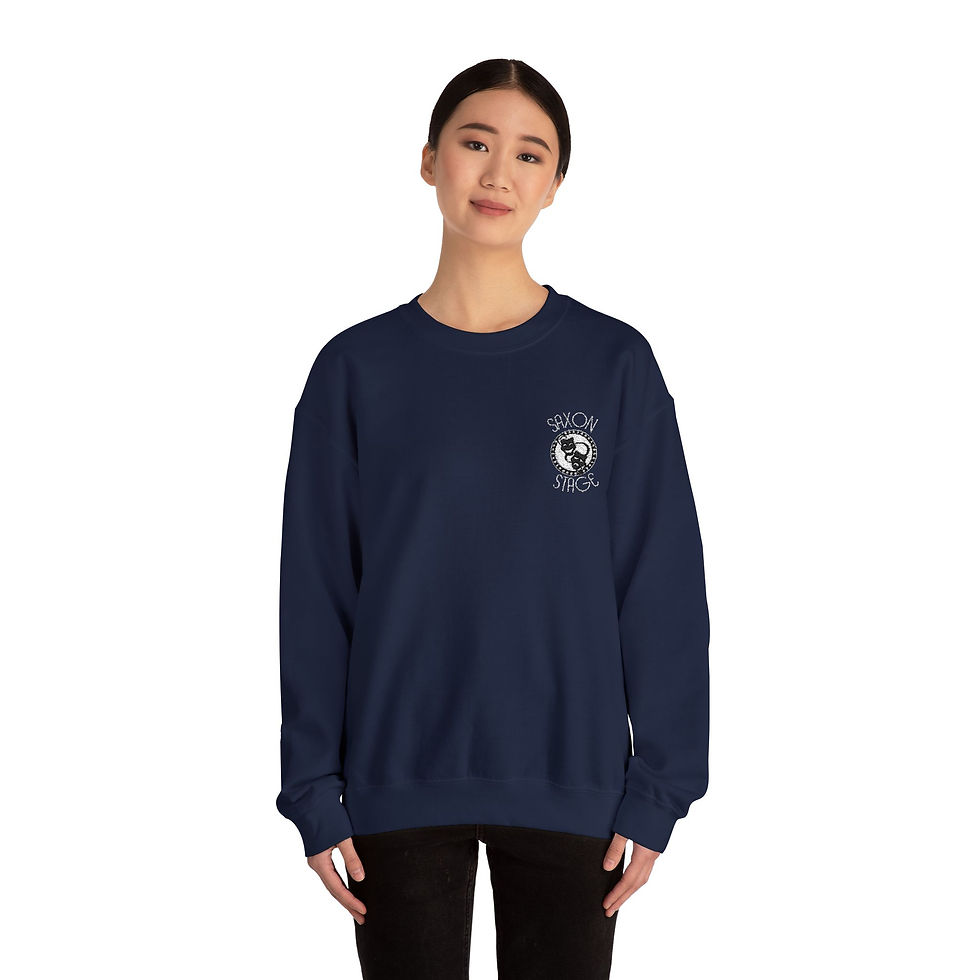 Thumbnail: Saxon Stage Small Logo Unisex Crewneck Sweatshirt 