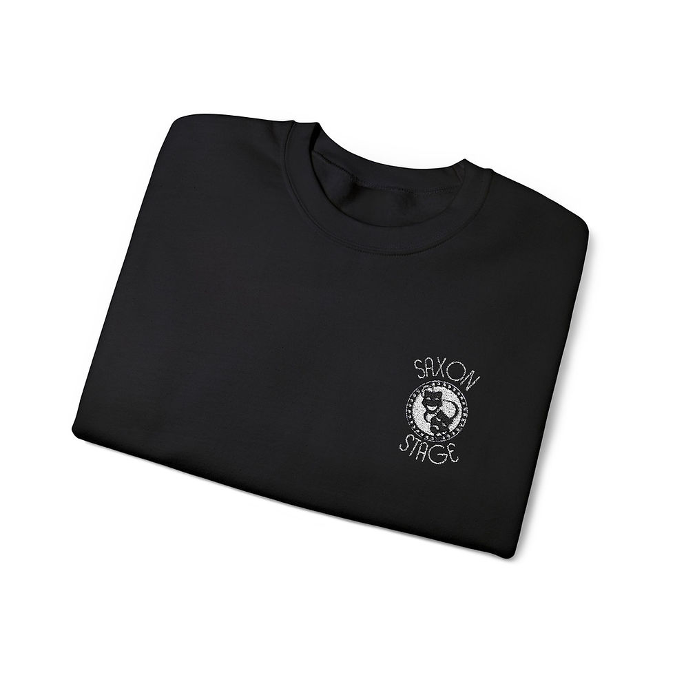 Thumbnail: Saxon Stage Small Logo Unisex Crewneck Sweatshirt 