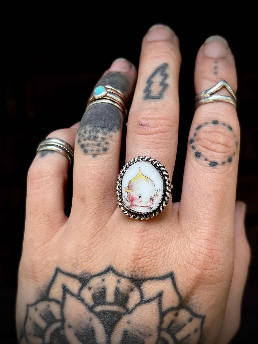 Thumbnail: Kewpie Ring (made to order size) 