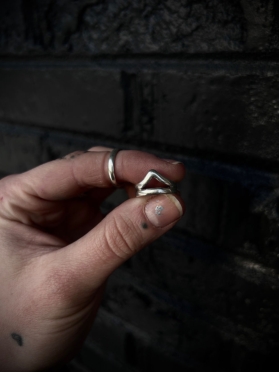 Thumbnail: Sterling silver talon ring