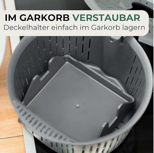 Miniatura: STERNEKOCH® - Držák víka s odkapávací miskou pro Thermomix TM6, TM5 - šedý