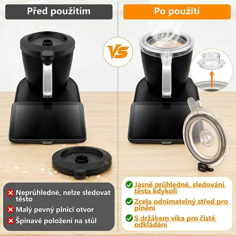Průhledné víko mixovací nádoby pro Thermomix TM7