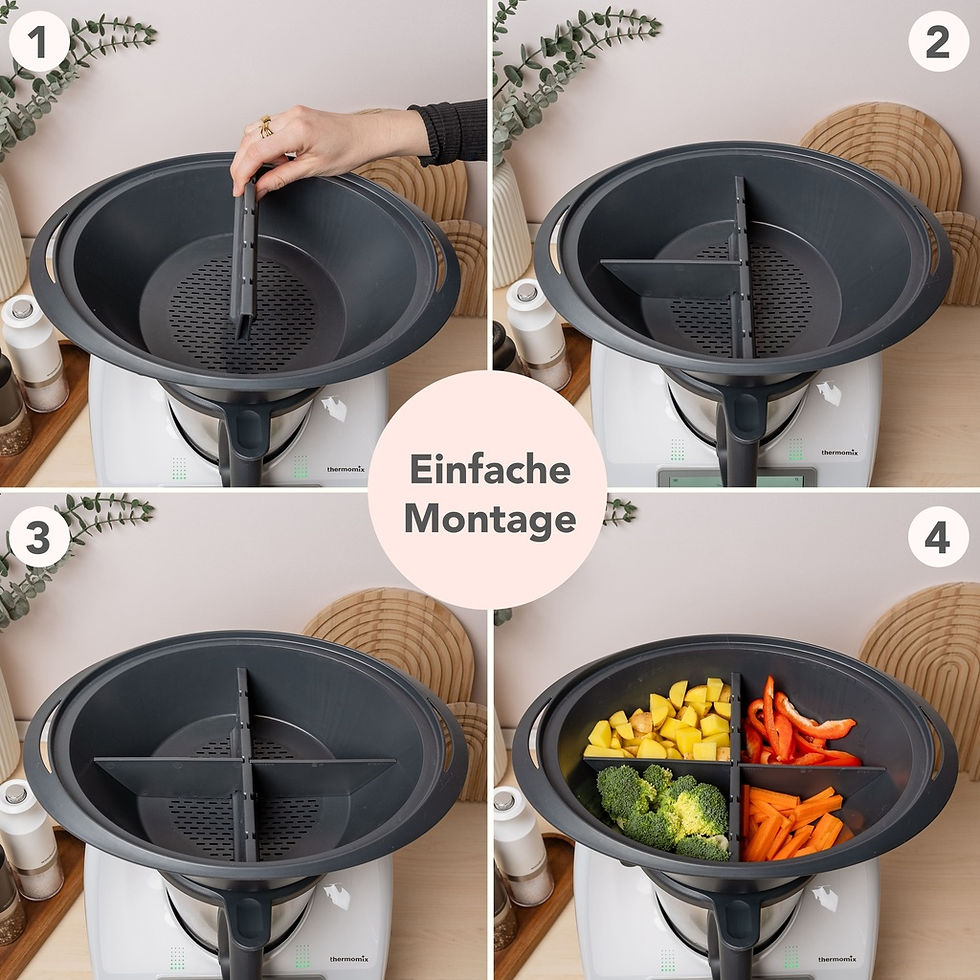 Miniatura: Steamix® - Flexibilní přepážka pro Varomu Thermomixu TM6, TM5