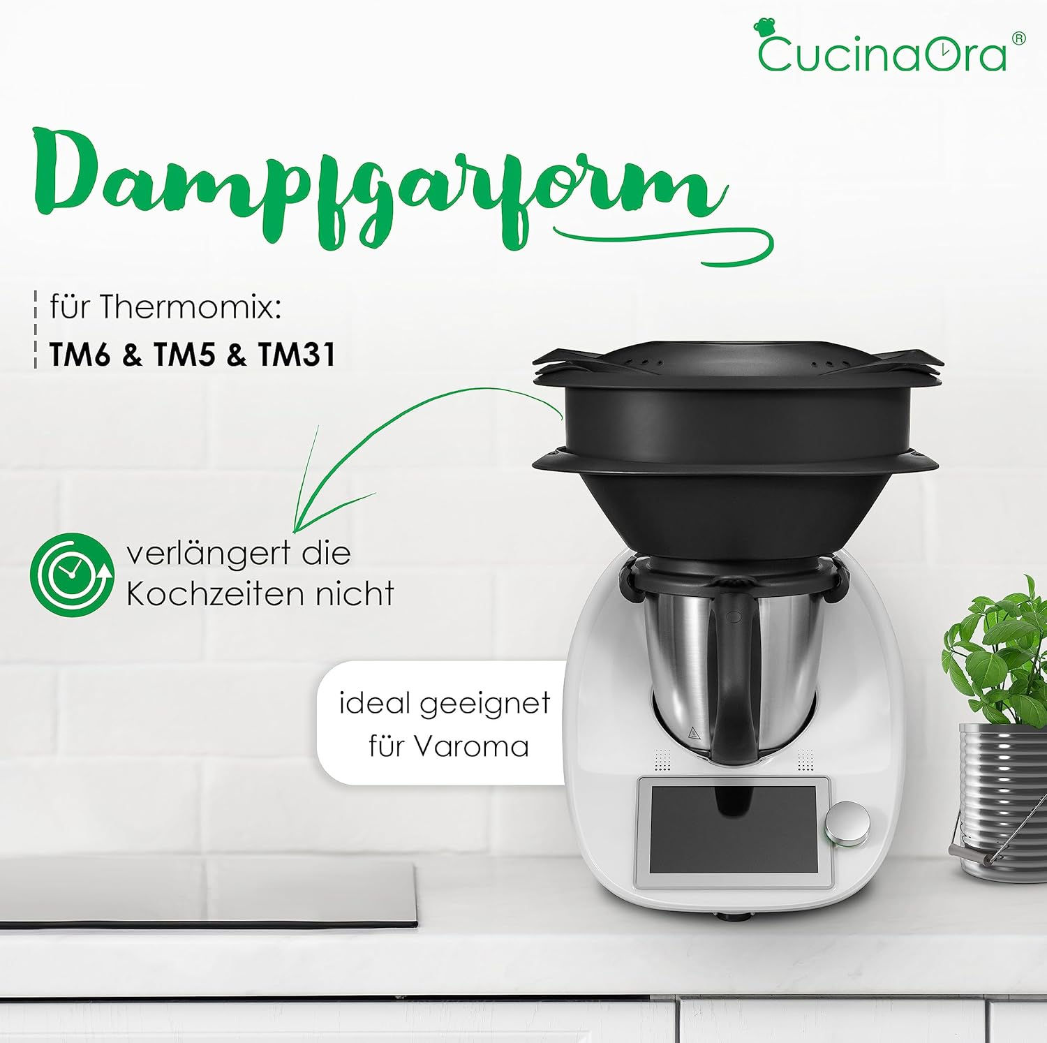 SteamLEVEL - Velká nádoba na Varomu pro Thermomix TM6, TM5, TM31