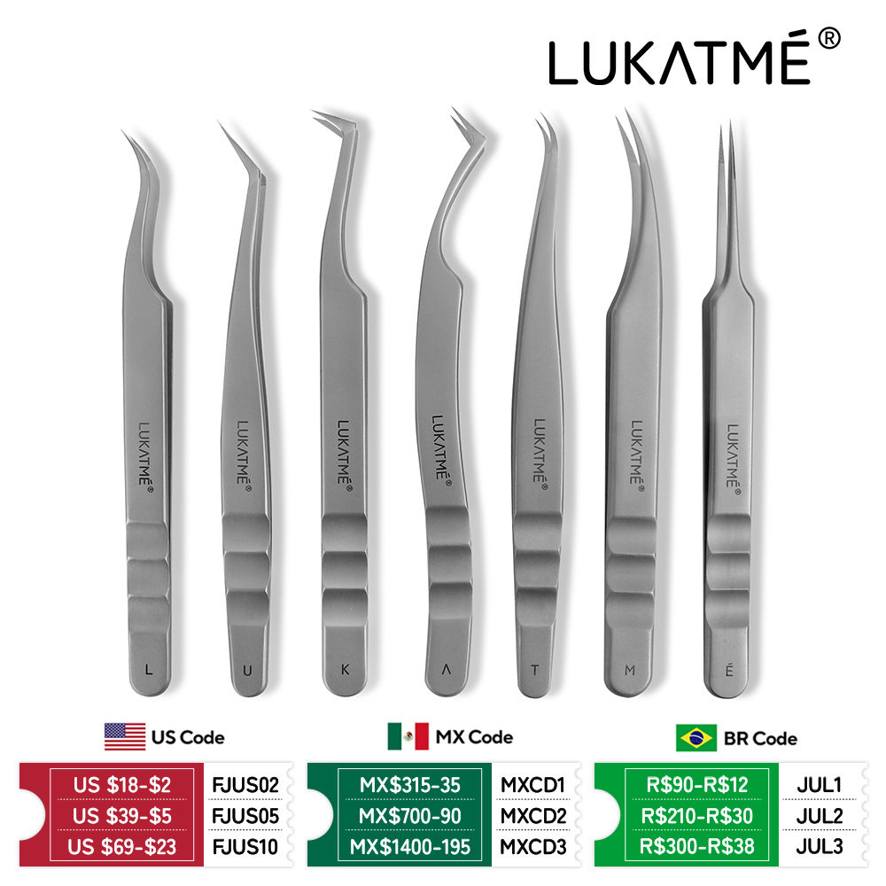 Professional Eyelash Extension Tweezers – Non-Slip Fibre Tip Stainless Steel