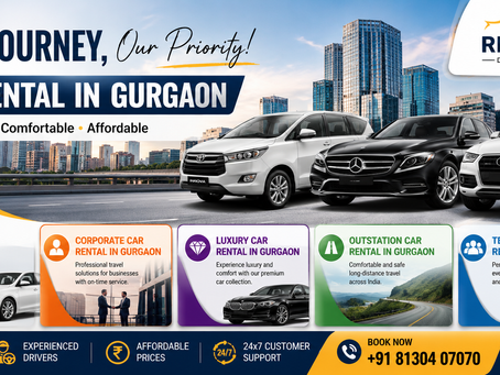 Luxury Car Rental in Gurgaon for Premium Travel & Special Occasions