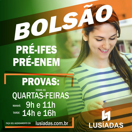 Bolsão Lusíadas PRÉ IFES / PRÉ ENEM