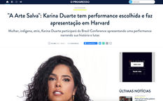 Reportagem de Karina Duarte no Portal O Progresso