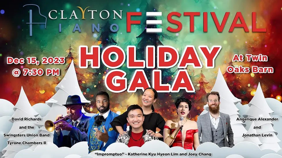 Clayton Piano Festival Holiday Gala