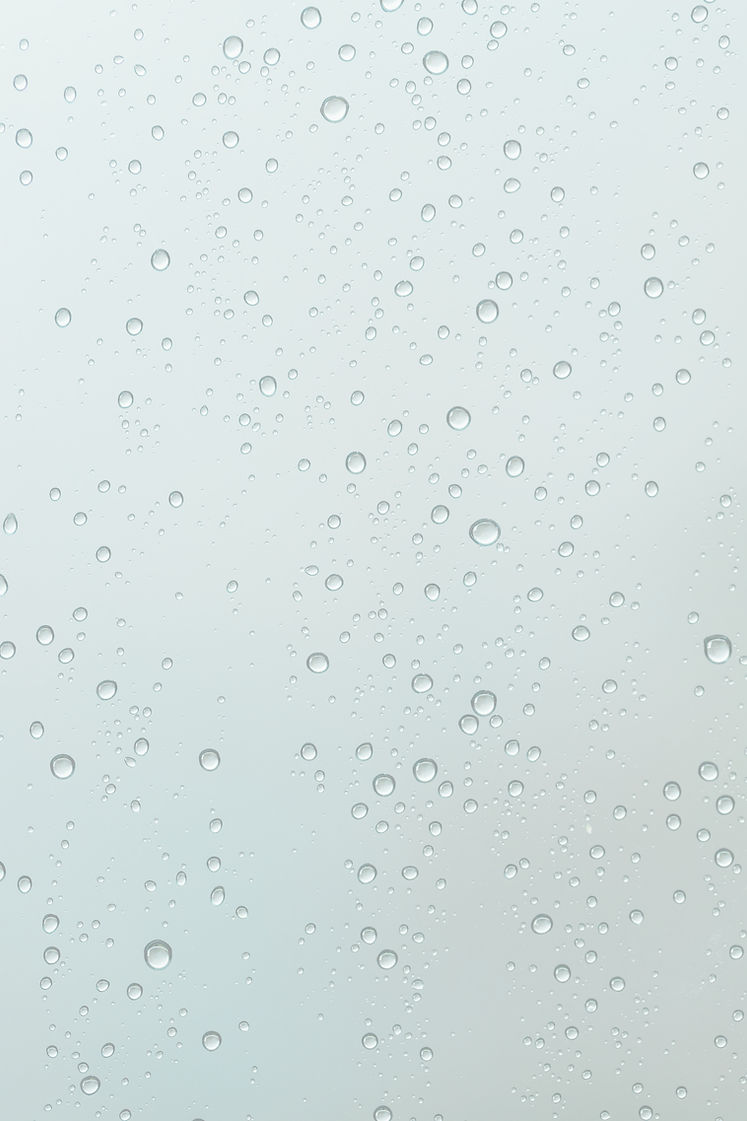 water droplets on glass