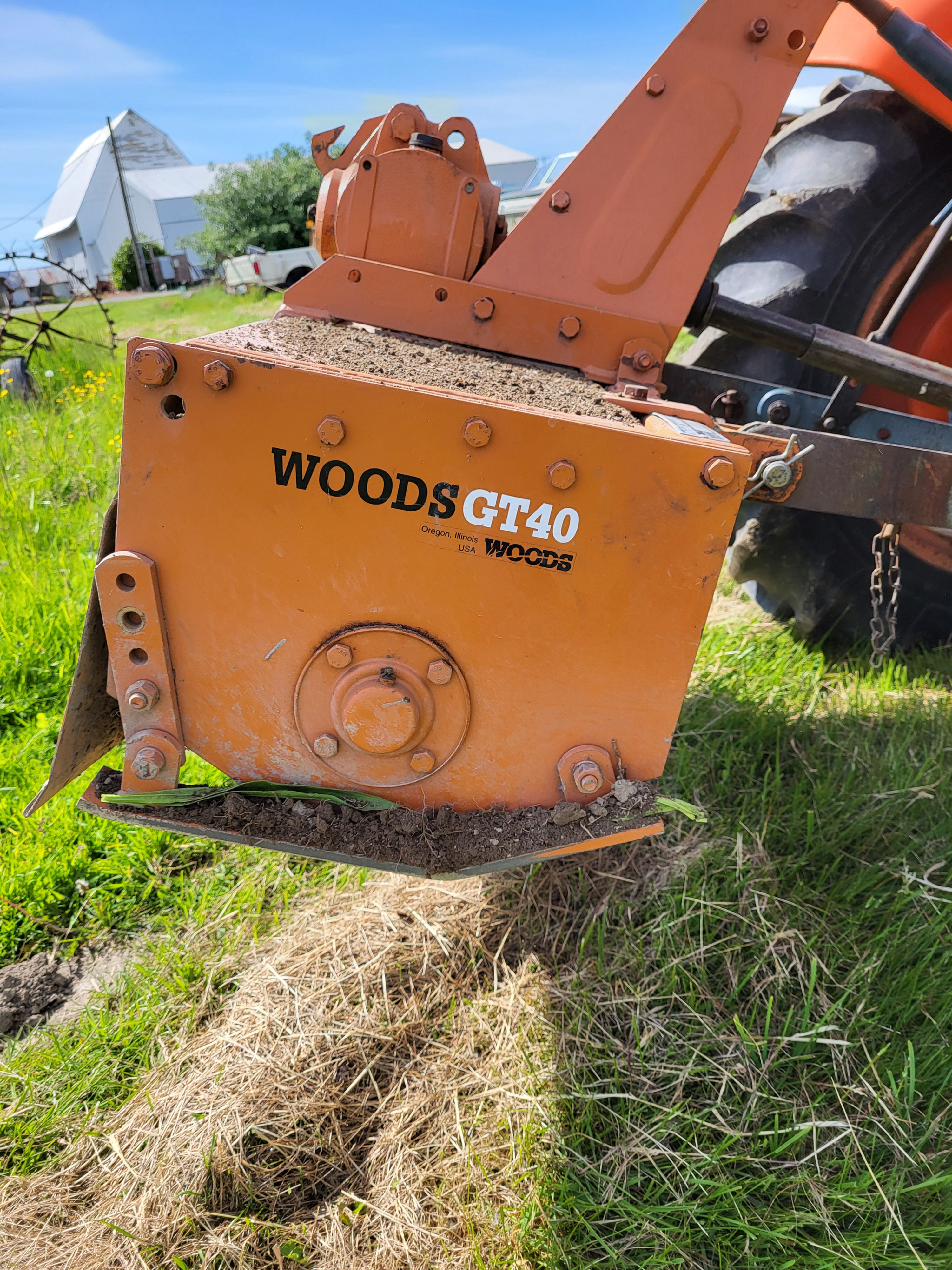 Rototiller side view
