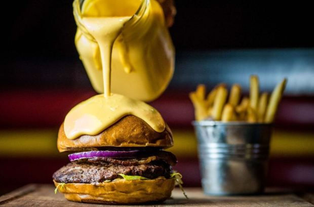 cheesy burger