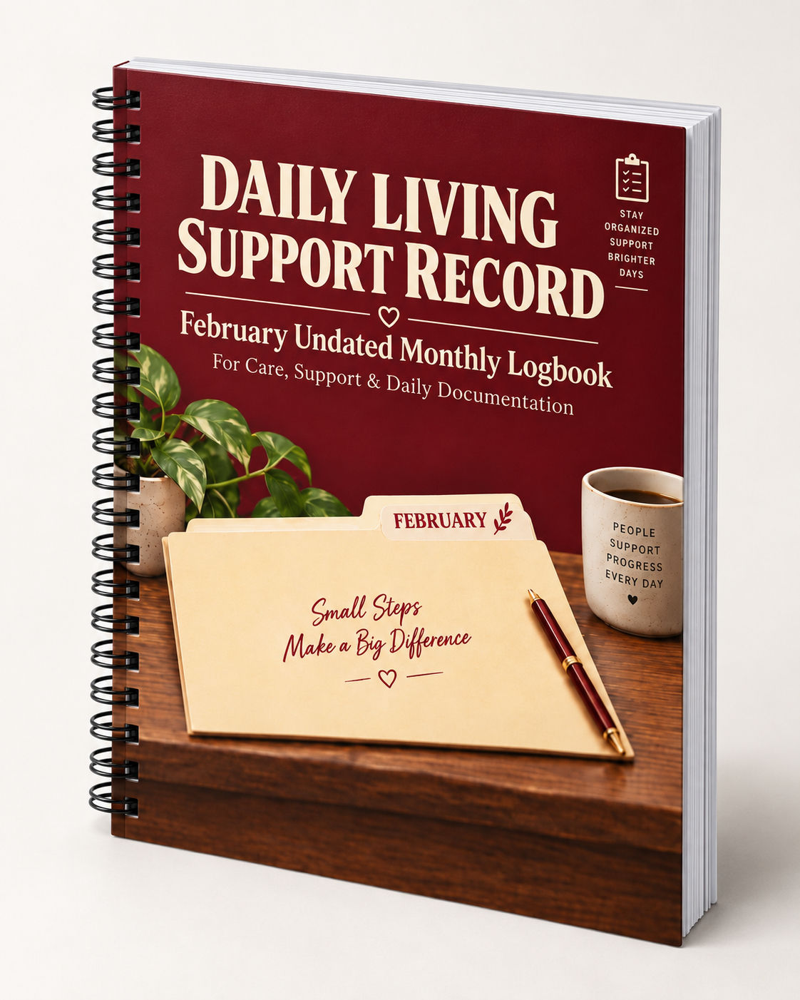 Daily Living Support Record- February Undated