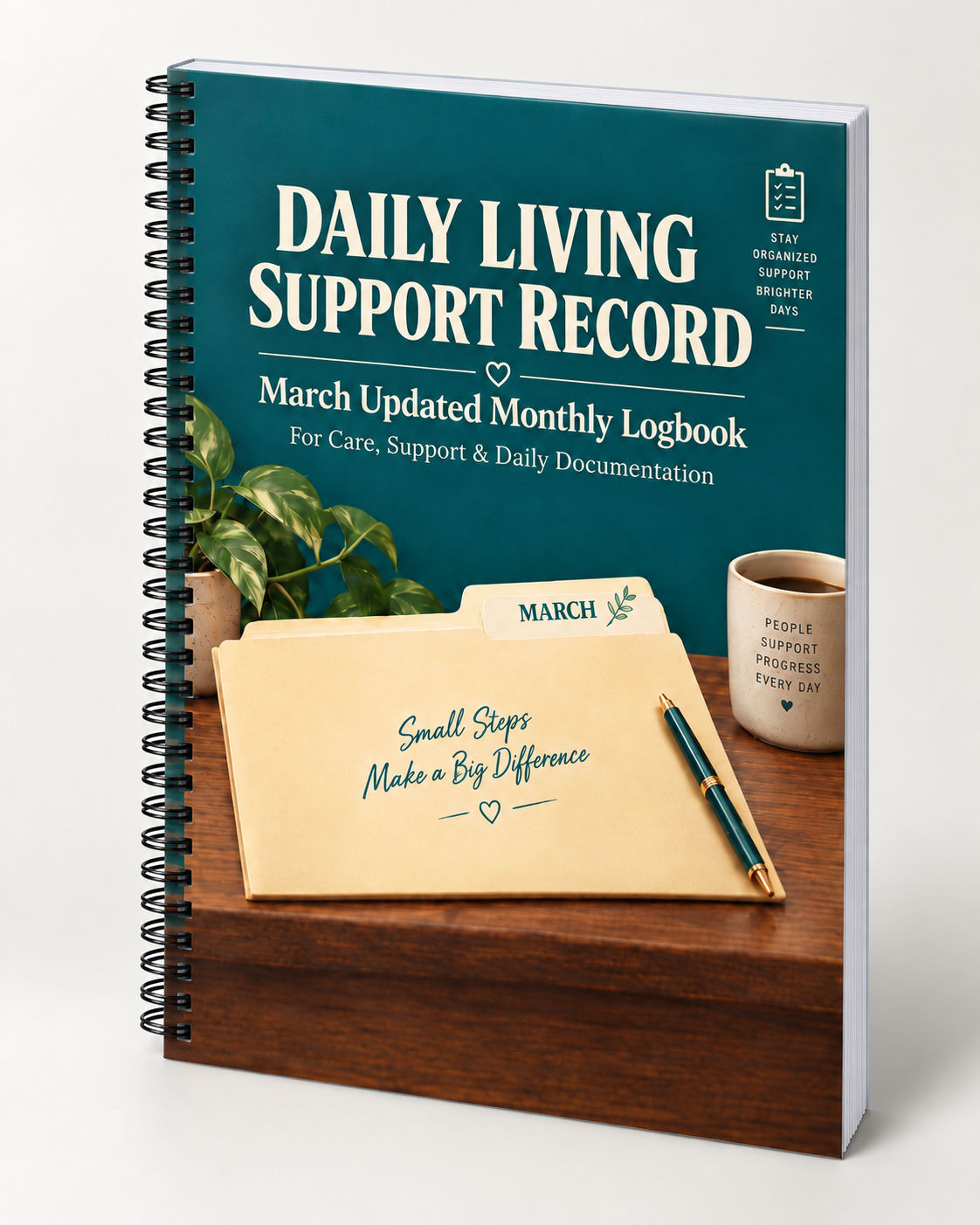 Daily Living Support Record - March Undated