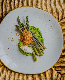 Local asparagus dish