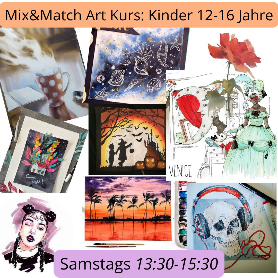 Mix&Match Art - kreatives Atelier (12-16 Jahre)